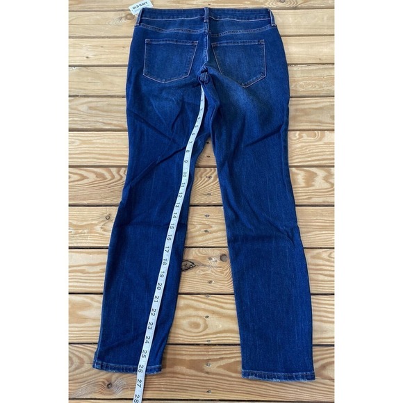 NWT Old Navy Mid Rise Pop Icon Skinny Jeans Size 4 Short Women’s Blue - Picture 8 of 9